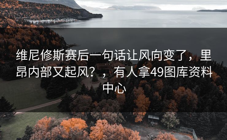 维尼修斯赛后一句话让风向变了，里昂内部又起风？，有人拿49图库资料中心